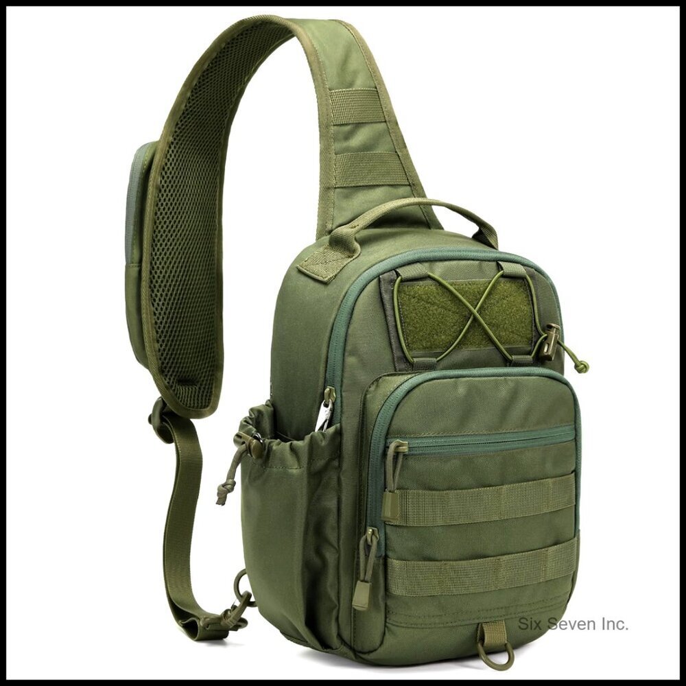 Tactical Sling Bag RFID Anti-Theft Crossbody Molle Shoulder Bag for Men
